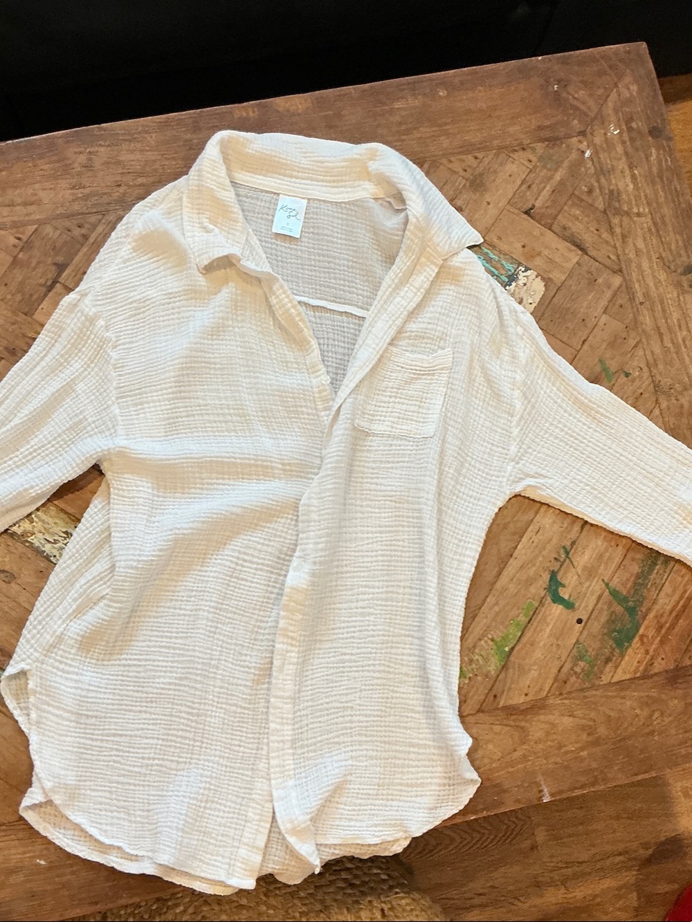 Kona Sol Cream Waffle-Texture Top